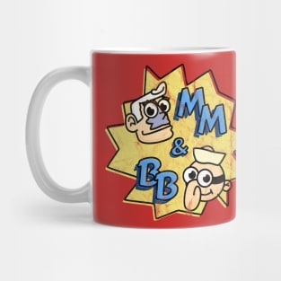 Mermaid Man and Barnacle Boy - old and washed Mug